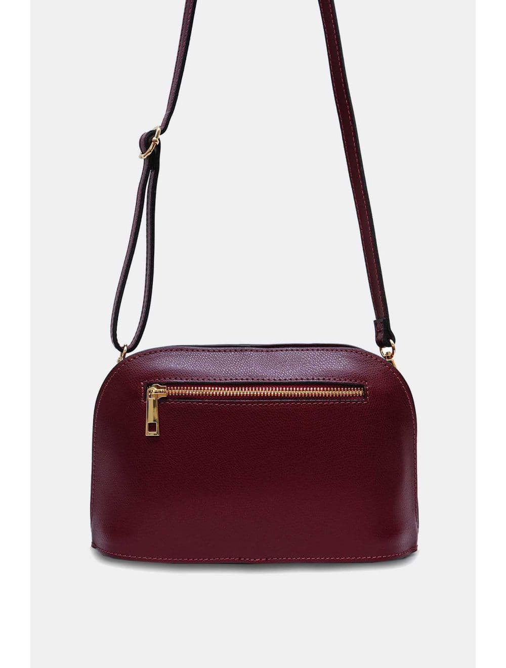 Sac Porté Croisé en Cuir Vachette-DEBORAH PALMELLATO 4013D-Bordeaux — vue 4