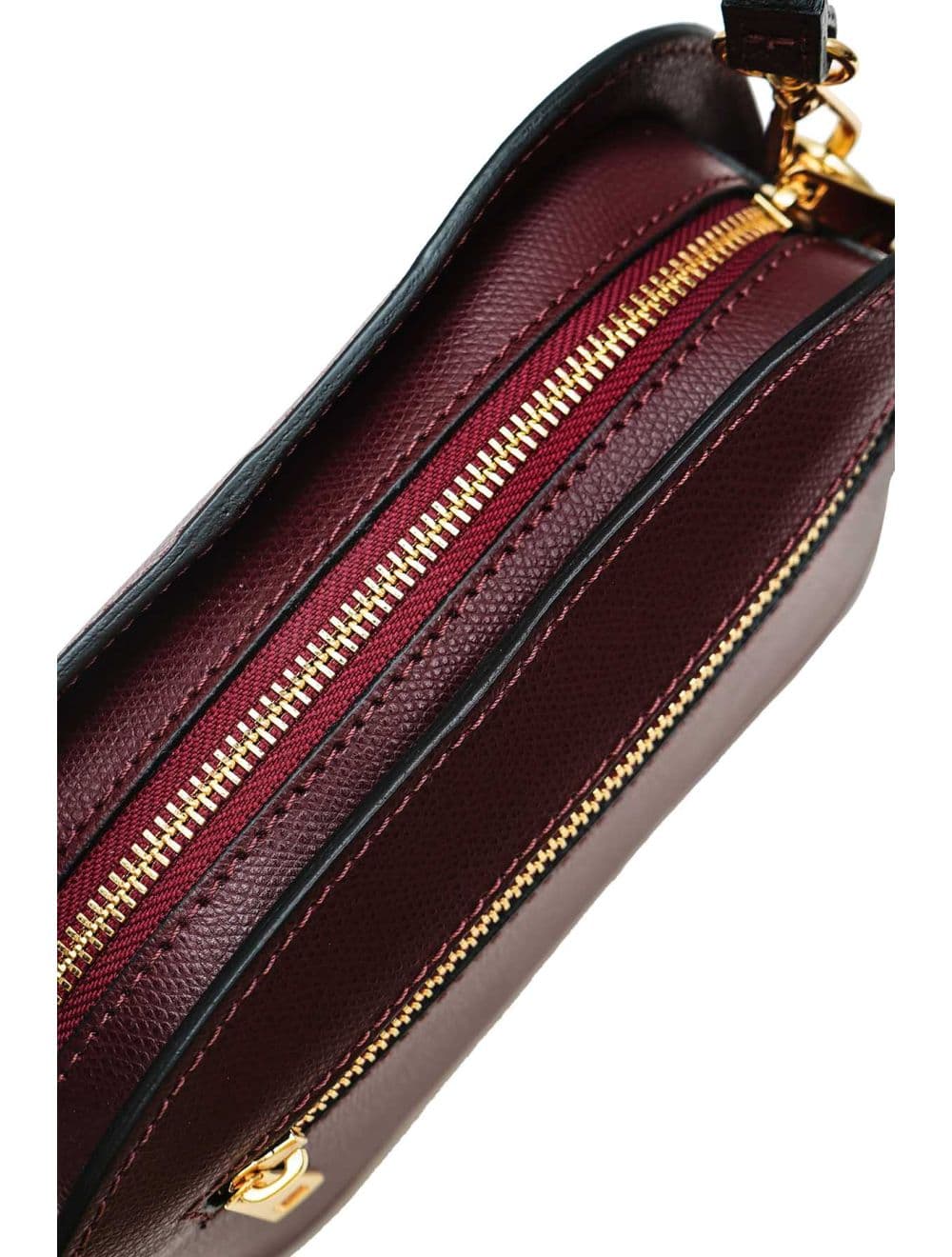 Sac Porté Croisé en Cuir Vachette-DEBORAH PALMELLATO 4013D-Bordeaux — vue 5