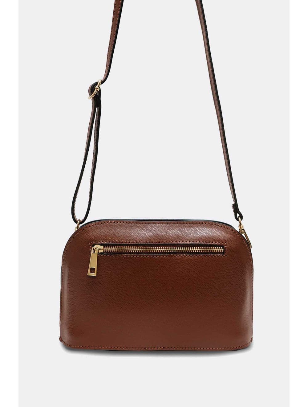 Sac Porté Croisé en Cuir Vachette-DEBORAH PALMELLATO 4013D-Marron — vue 3