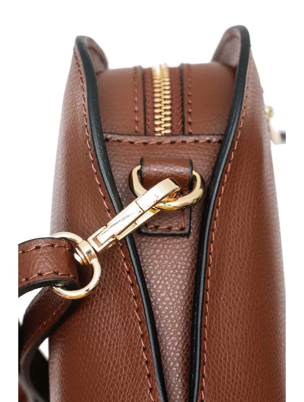 Sac Porté Croisé en Cuir Vachette-DEBORAH PALMELLATO 4013D-Marron — vue 4