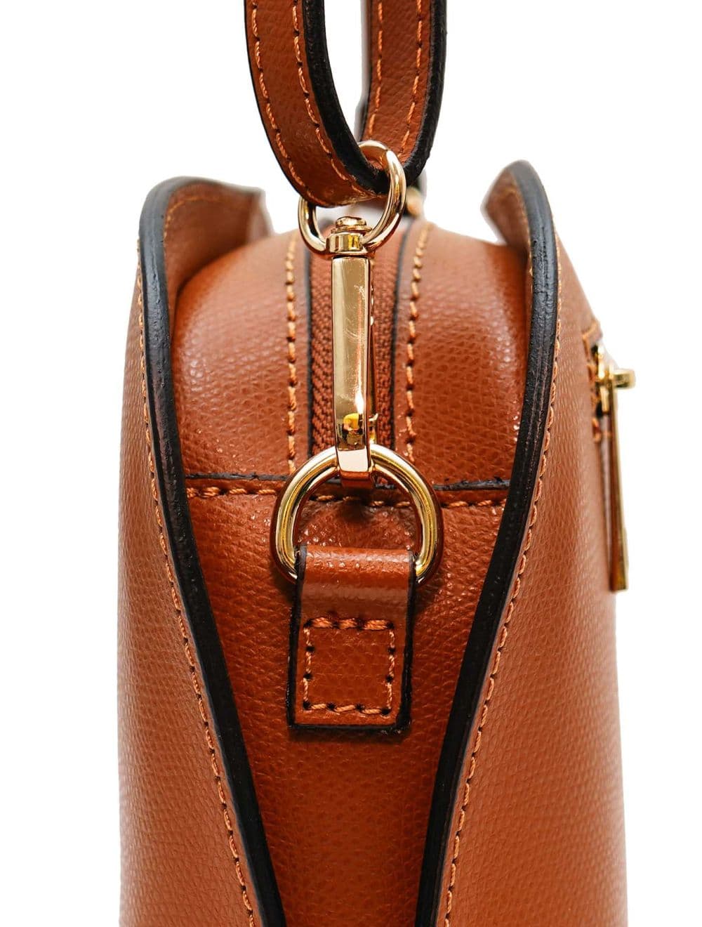 Sac Porté Croisé en Cuir Vachette-DEBORAH PALMELLATO 4013D-Camel — vue 4