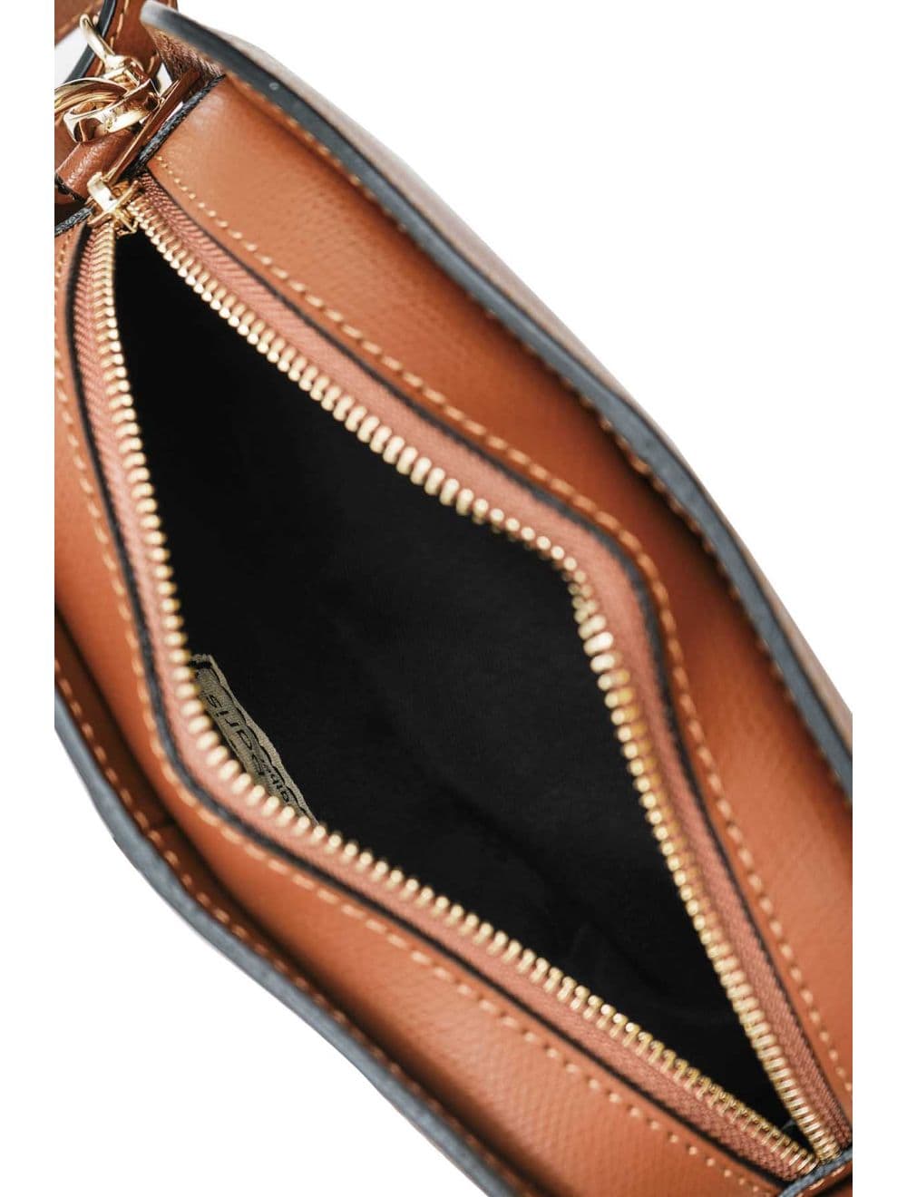 Sac Porté Croisé en Cuir Vachette-DEBORAH PALMELLATO 4013D-Camel — vue 6