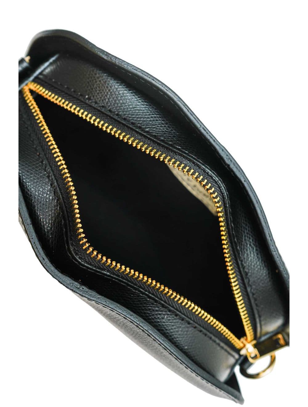 Sac Porté Croisé en Cuir Vachette-DEBORAH PALMELLATO 4013D-Noir — vue 5