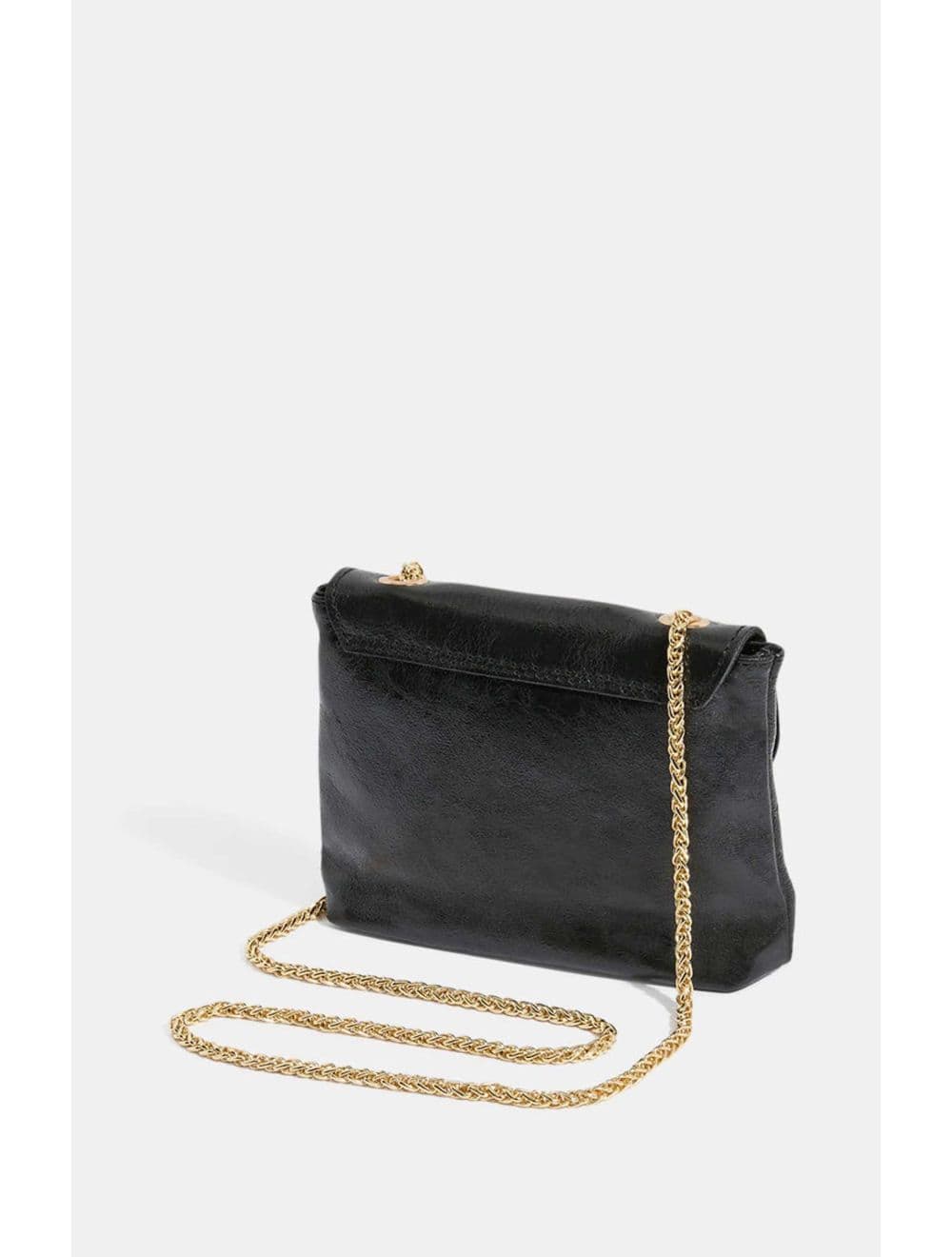 Sac Porté Travers Pochette Cuir Métalisé-3973 MINI PIA METAL-Noir — vue 4