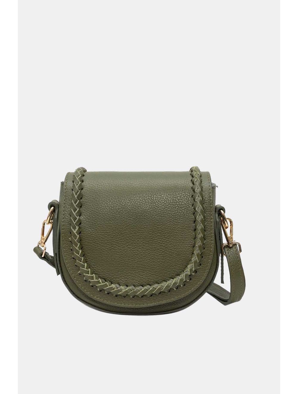 Sac Porté Travers En Cuir Vachette Grainée 4172 DORA-Kaki — vue 4