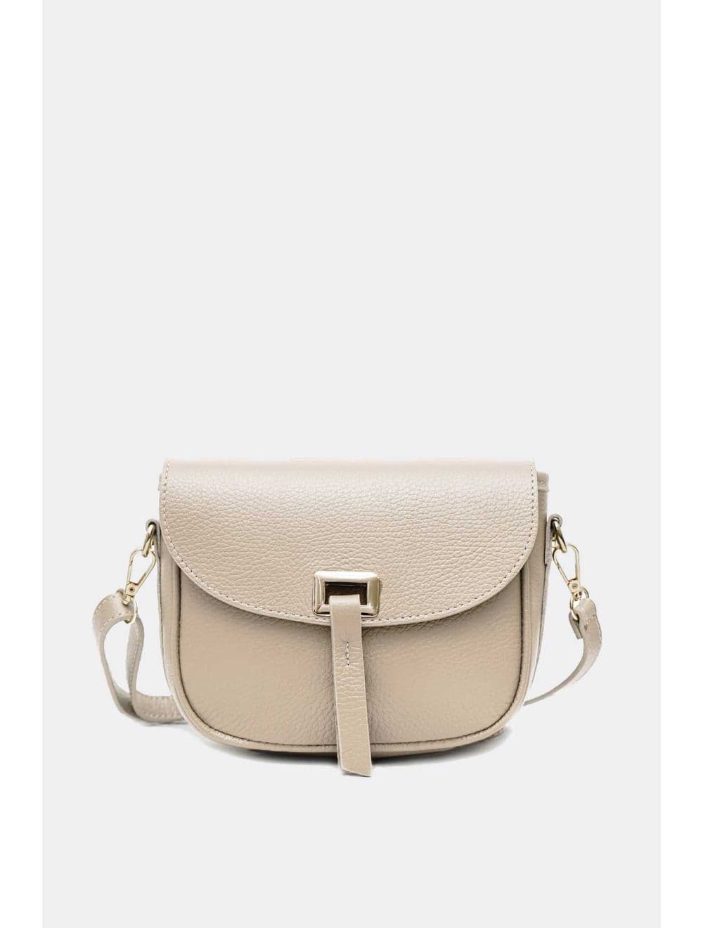 Sac Bandoulière En Cuir Vachette Grainée 4143 FANTINE-Beige — vue 4