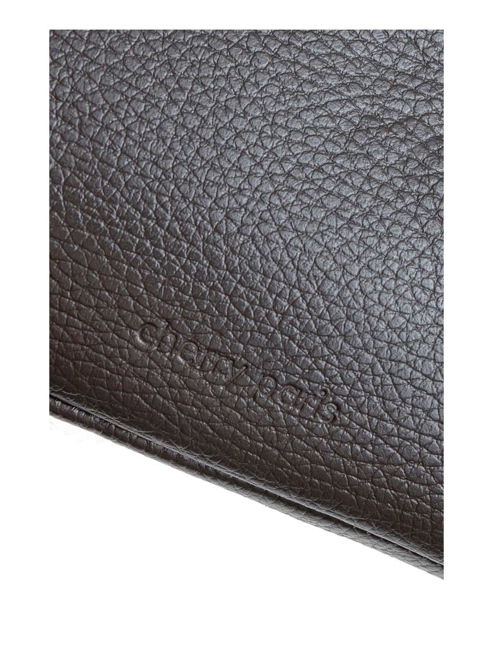 Sac Porté Croisé En Cuir De Vachette Grainée 4167 MARJANE-Chocolat — vue 5