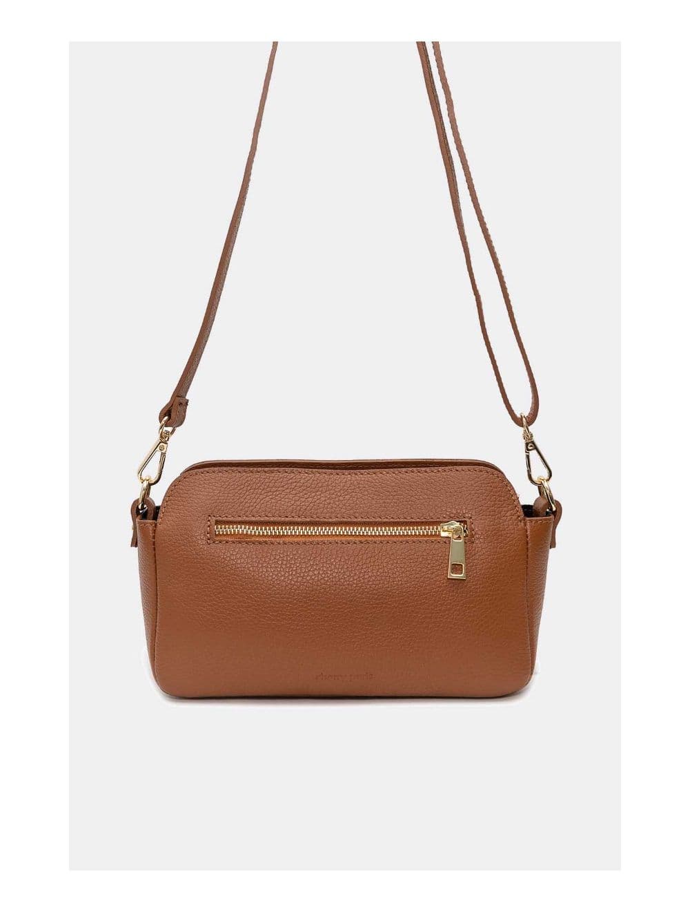Sac Porté Croisé En Cuir De Vachette Grainée 4167 MARJANE-Cognac — vue 3
