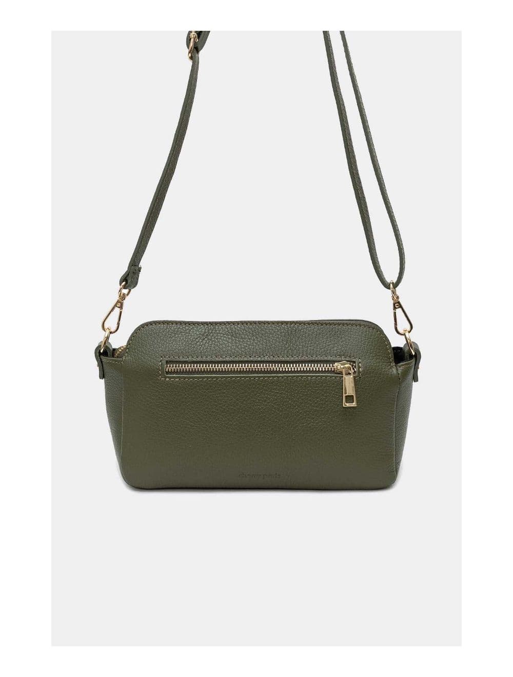 Sac Porté Croisé En Cuir De Vachette Grainée 4167 MARJANE-Kaki — vue 4