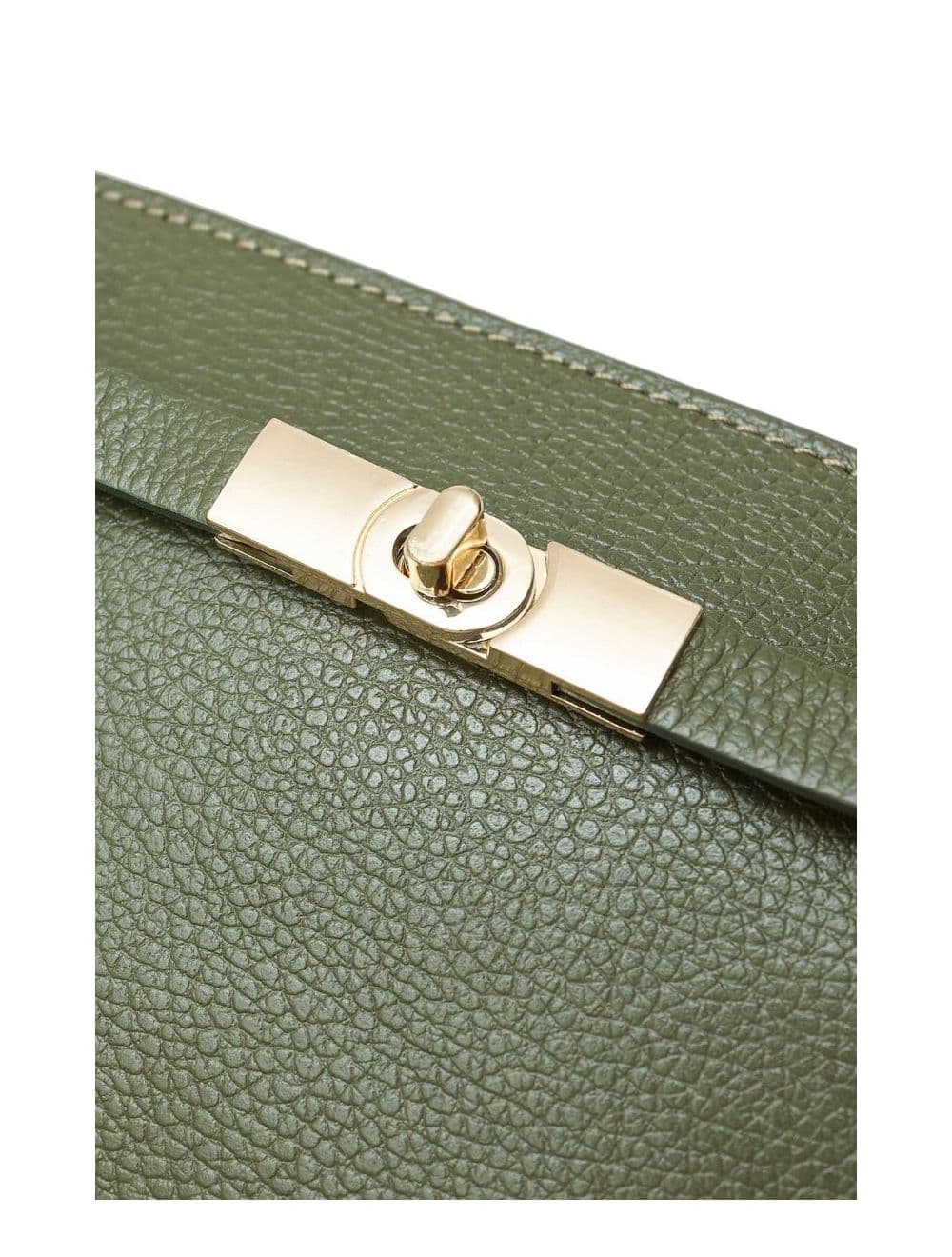 Sac Porté Croisé En Cuir De Vachette Grainée 4167 MARJANE-Kaki — vue 6