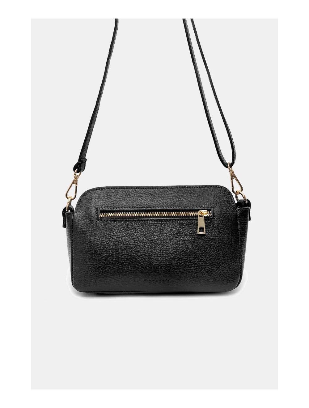 Sac Porté Croisé En Cuir De Vachette Grainée 4167 MARJANE-Noir — vue 4