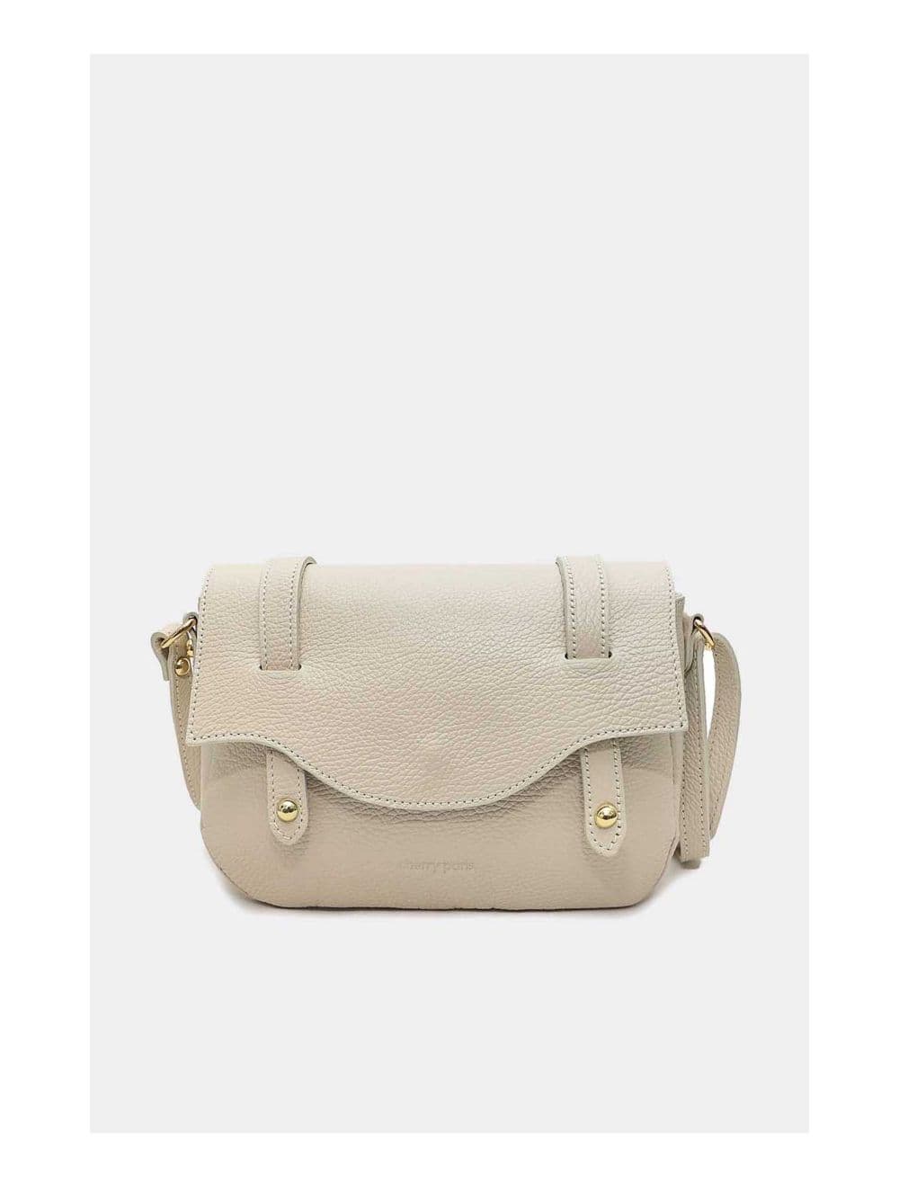 Sac Besace Porté Croisé En Cuir Vachette Grainé 4161 CALISTA-Beige — vue 2