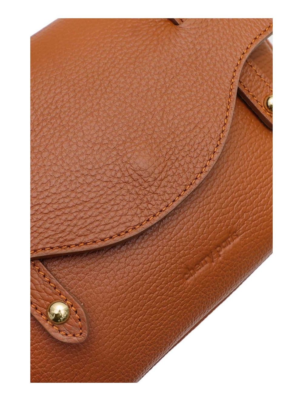 Sac Besace Porté Croisé En Cuir Vachette Grainé 4161 CALISTA-Cognac — vue 5