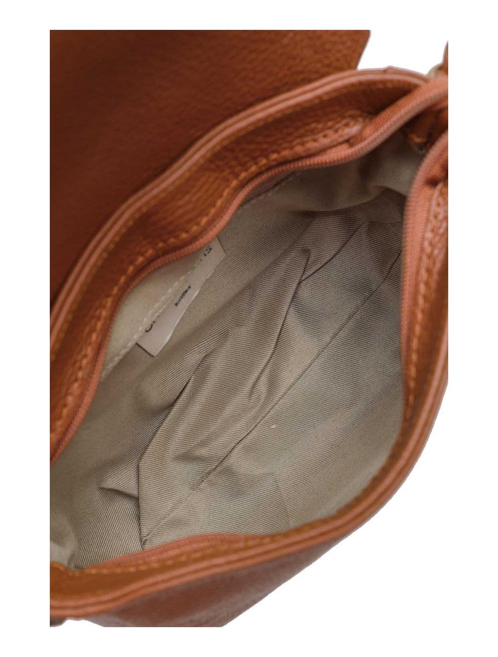 Sac Besace Porté Croisé En Cuir Vachette Grainé 4161 CALISTA-Cognac — vue 6