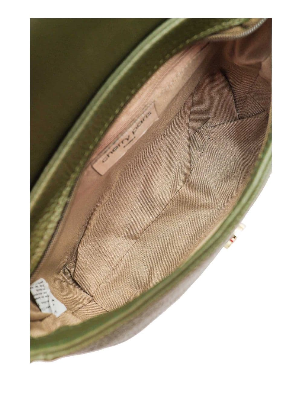 Sac Besace Porté Croisé En Cuir Vachette Grainé 4161 CALISTA-Kaki