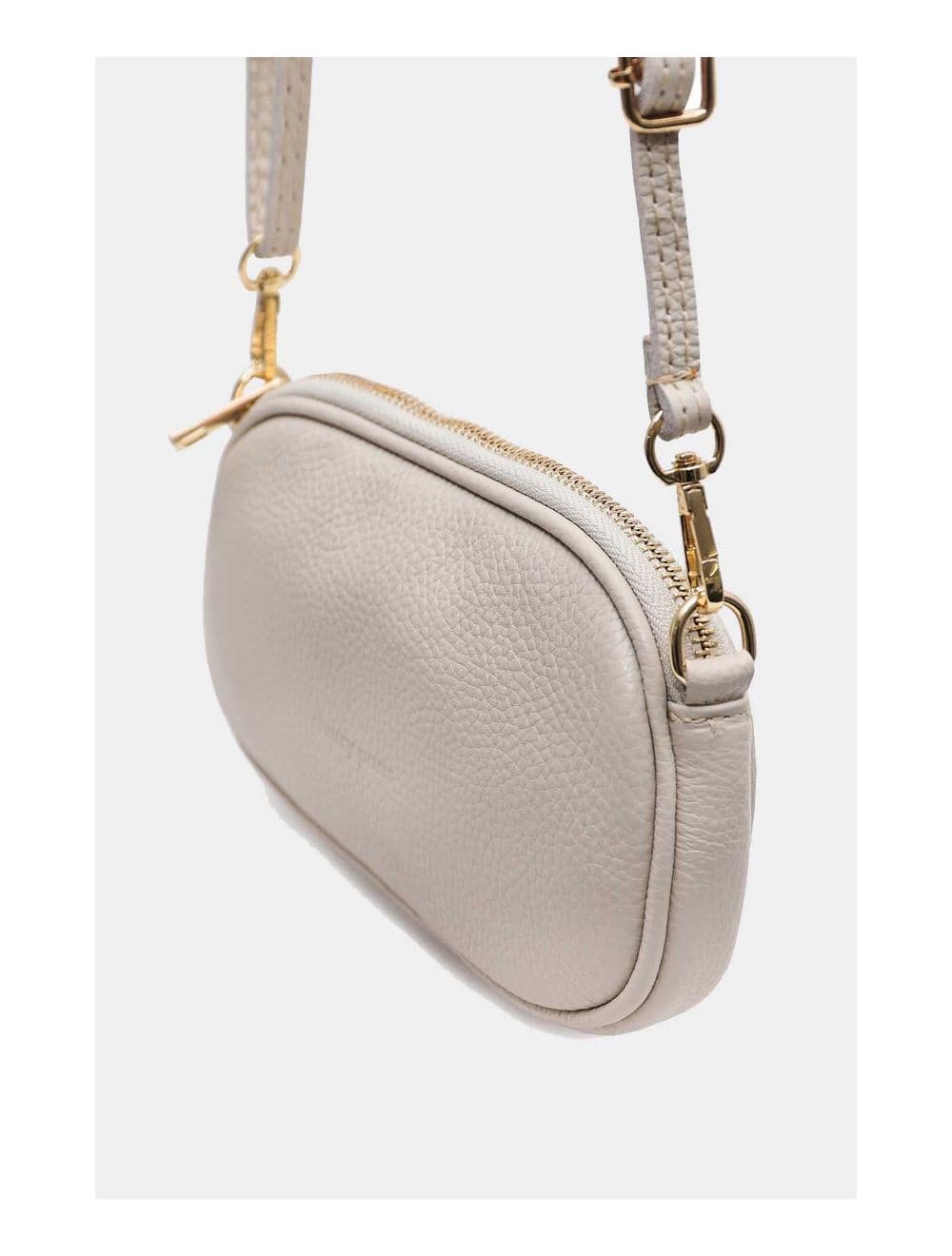 Sac Pochette Cuir de Vachette Grainée 4160 YUMI-Beige — vue 3