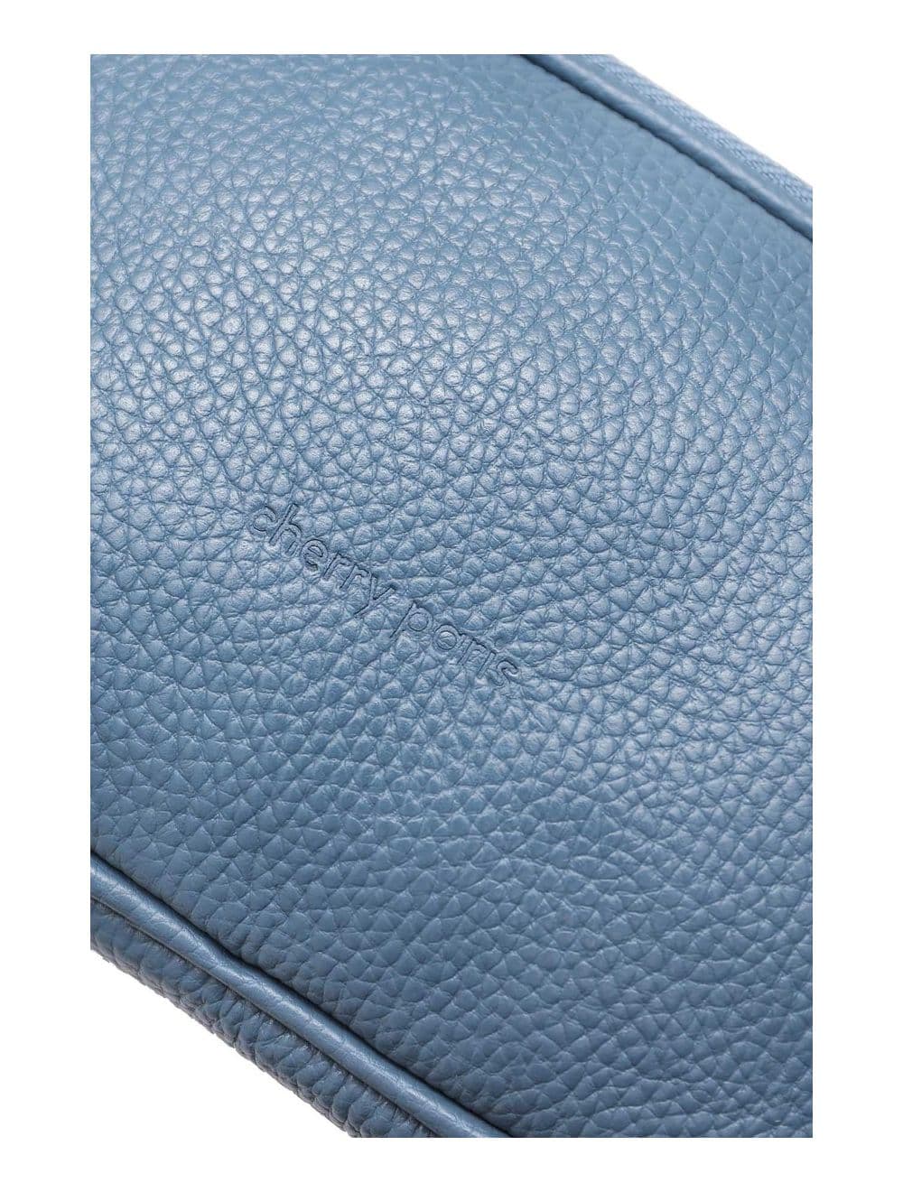 Sac Pochette Cuir de Vachette Grainée 4160 YUMI-Bleu — vue 4