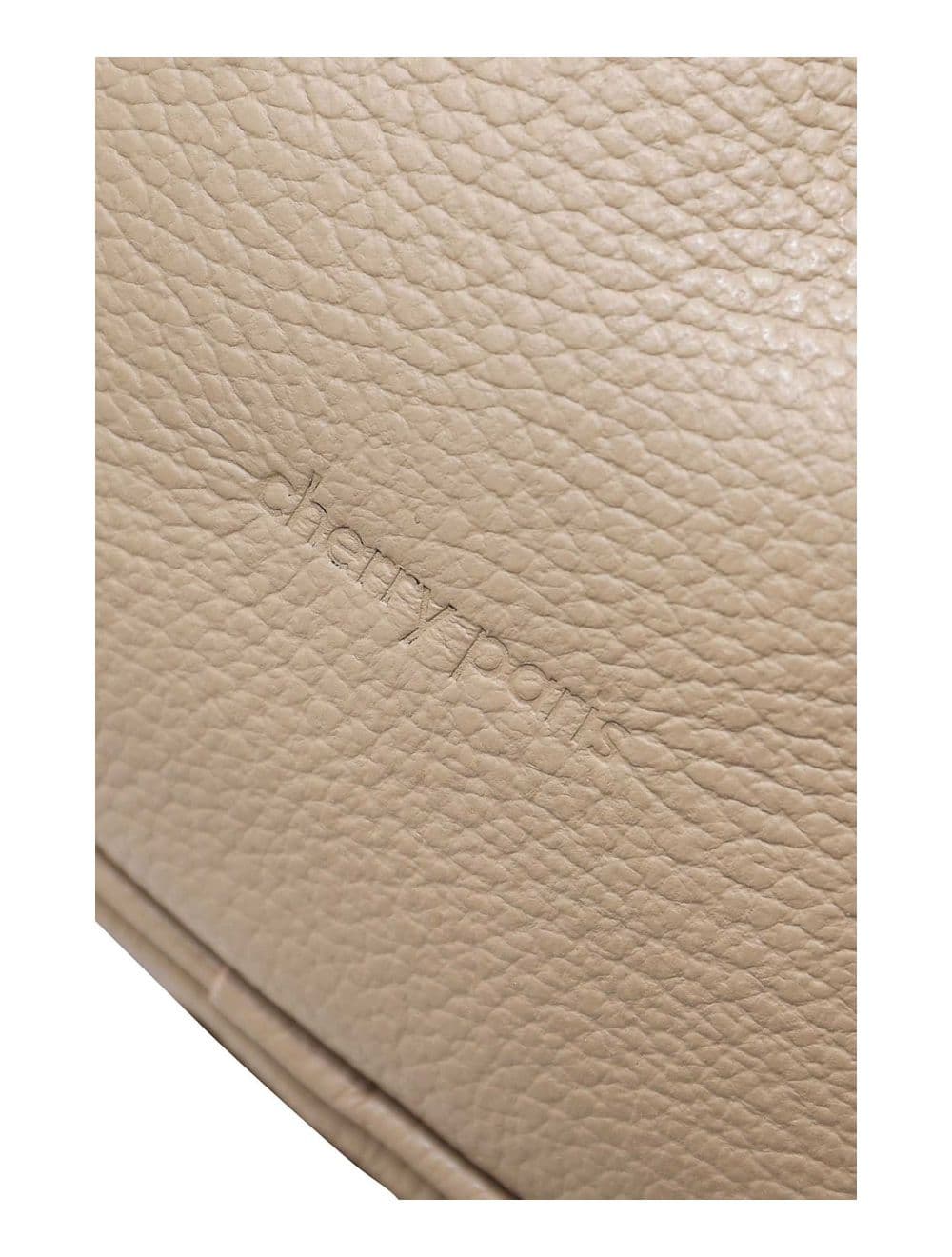 Sac Pochette Cuir de Vachette Grainée 4160 YUMI-Taupe — vue 4