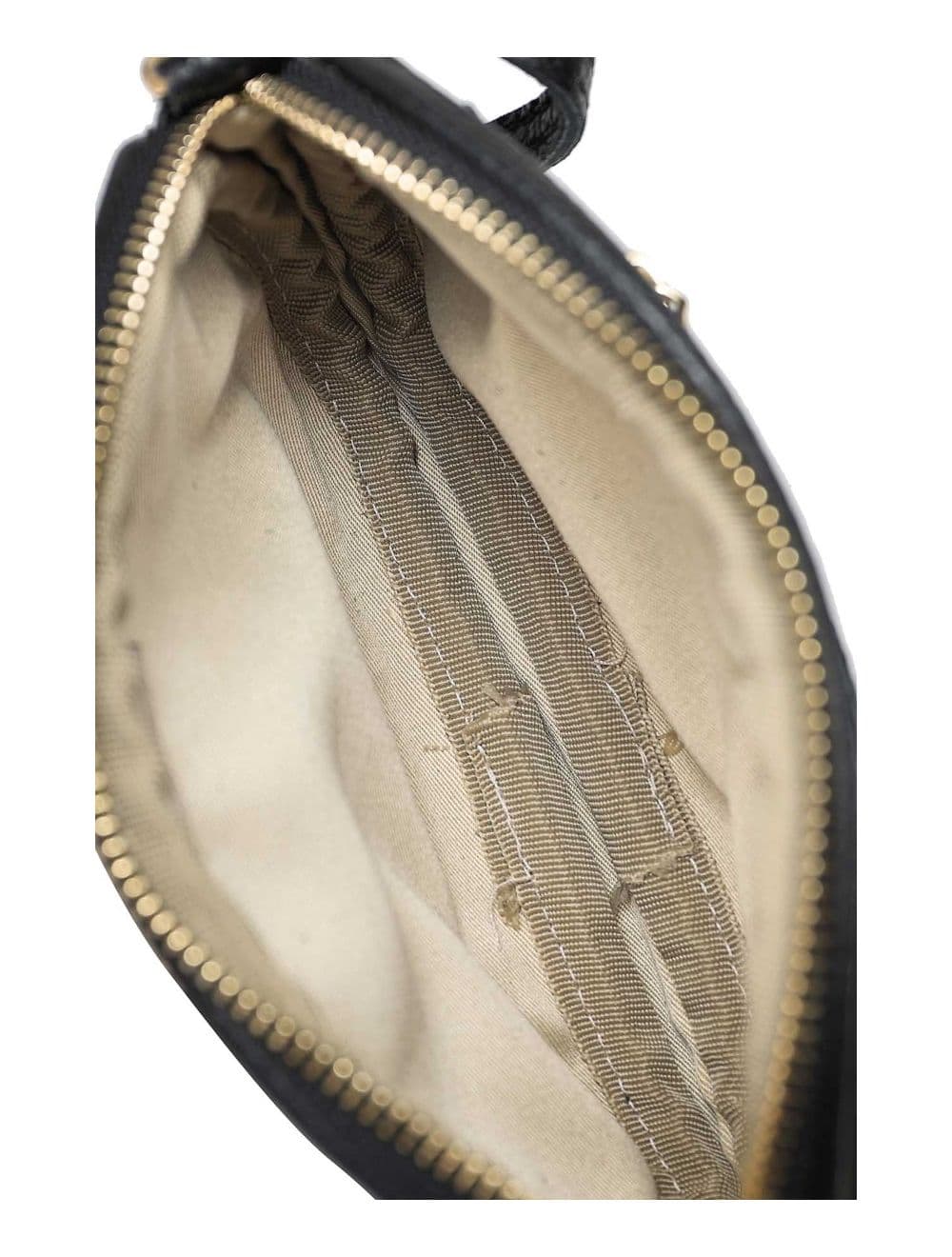 Sac Pochette Cuir de Vachette Grainée 4160 YUMI-Noir