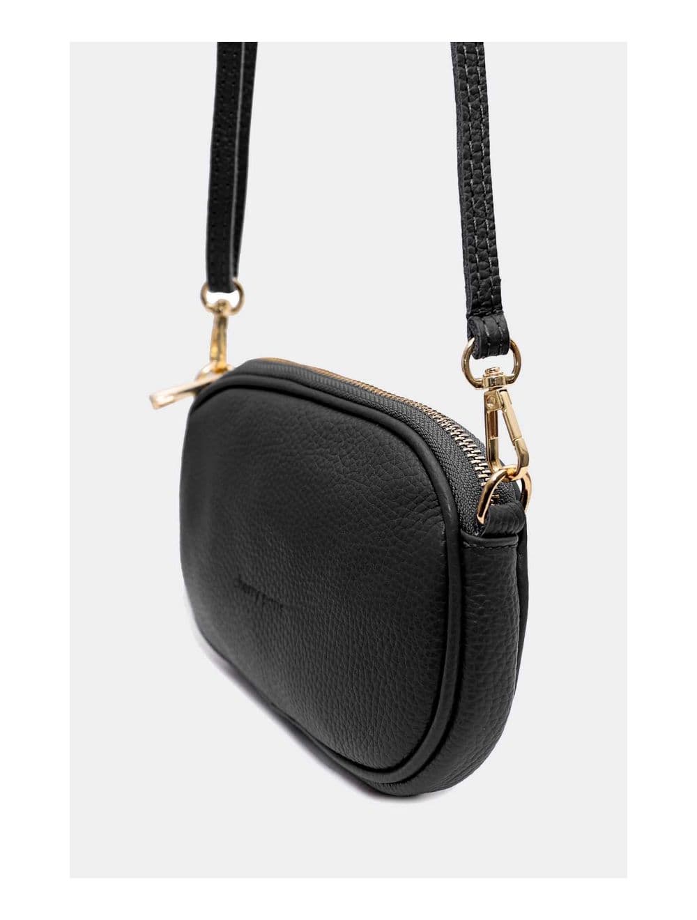 Sac Pochette Cuir de Vachette Grainée 4160 YUMI-Noir — vue 3