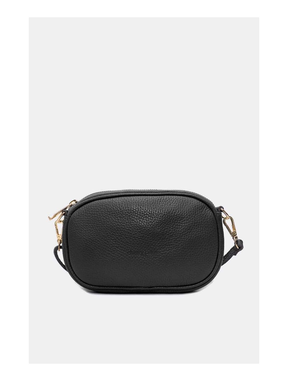 Sac Pochette Cuir de Vachette Grainée 4160 YUMI-Noir — vue 4
