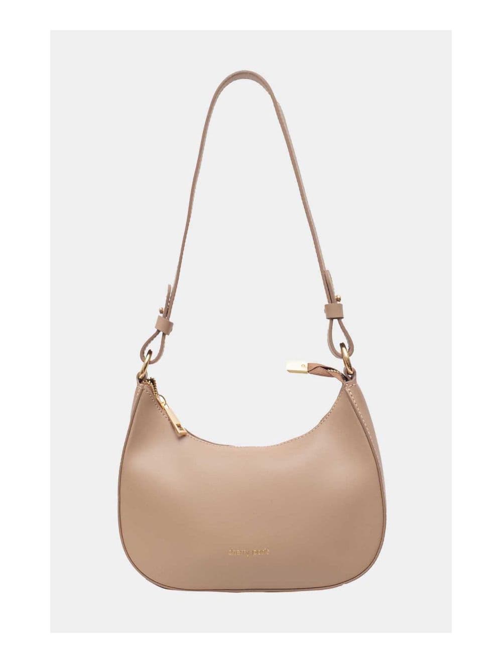 Sac Porté Croisé en Croûte Cuir Vachette Lisse 4076 DANA-Sable