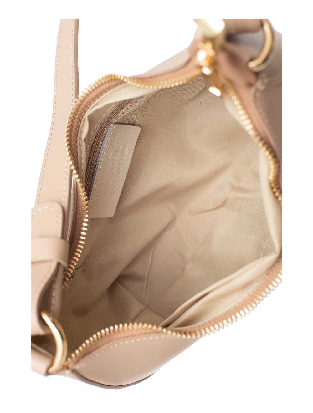 Sac Porté Croisé en Croûte Cuir Vachette Lisse 4076 DANA-Sable — vue 3