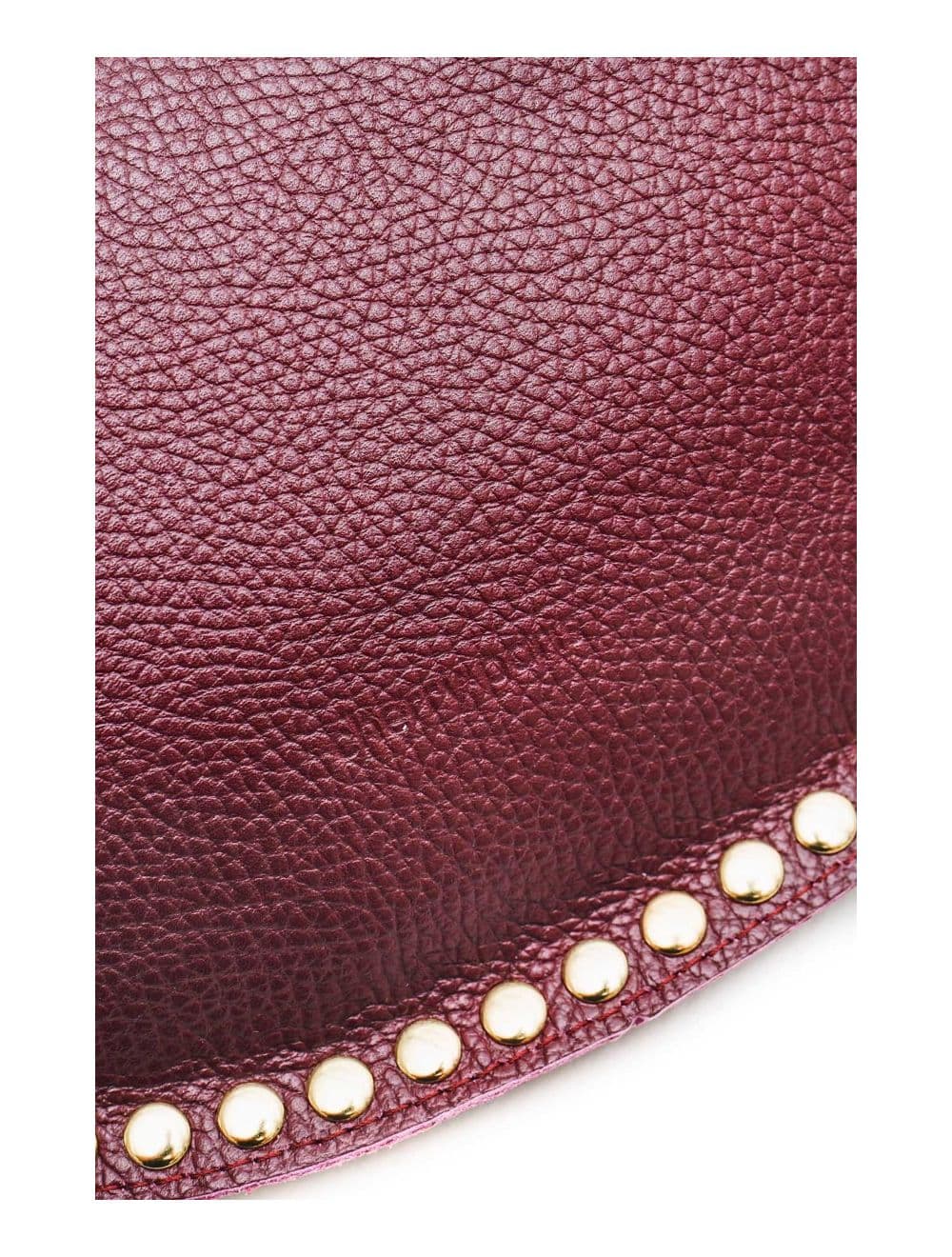 Sac Banane En Croûte Vachette Grainée Cloutée 4147 BEATRICE-Bordeaux — vue 5