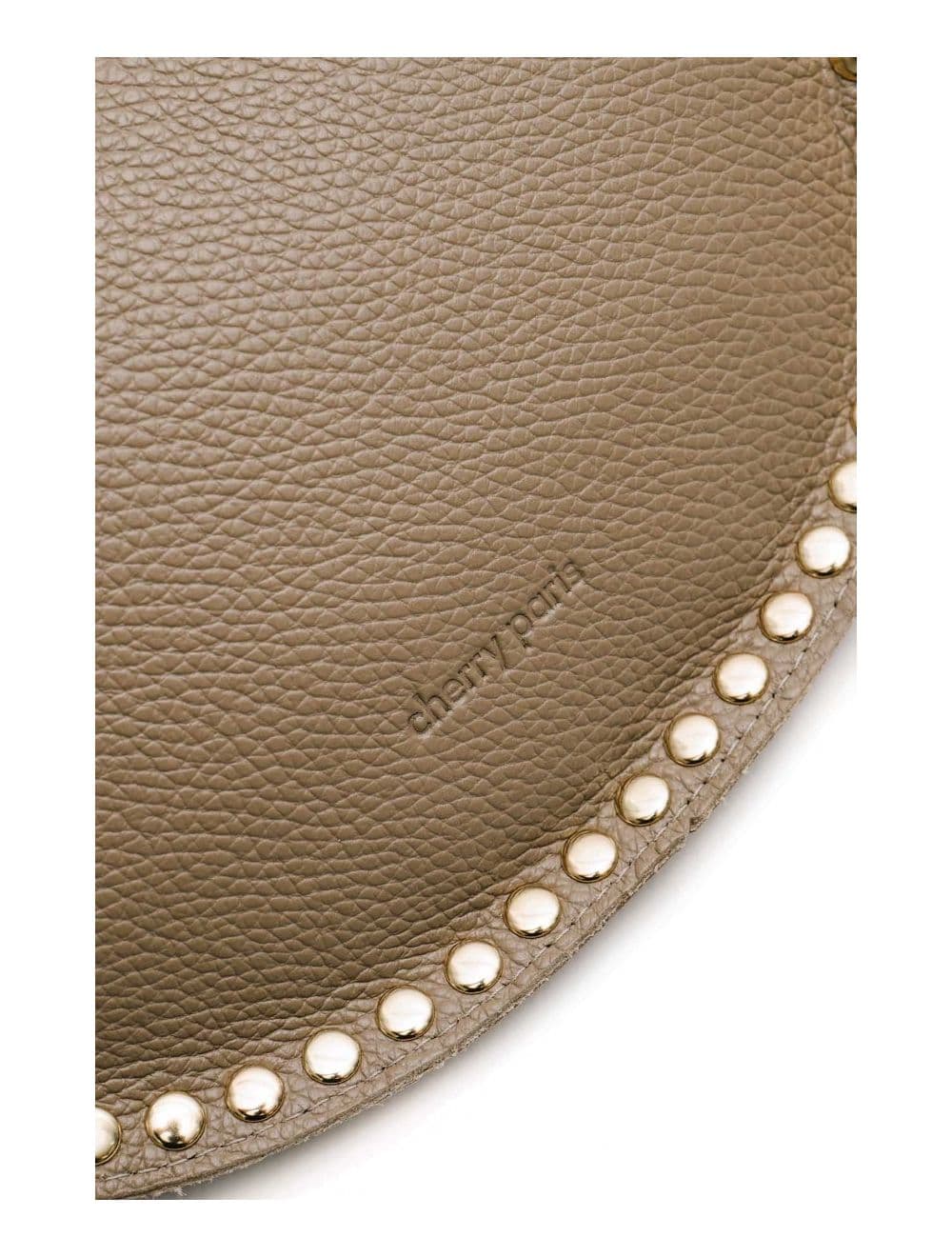 Sac Banane En Croûte Vachette Grainée Cloutée 4147 BEATRICE-Taupe — vue 4