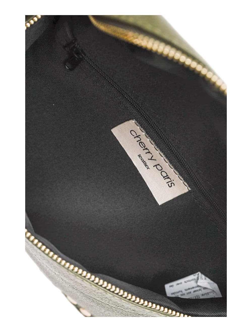 Sac Banane En Croûte Vachette Grainée Cloutée 4147 BEATRICE-Kaki