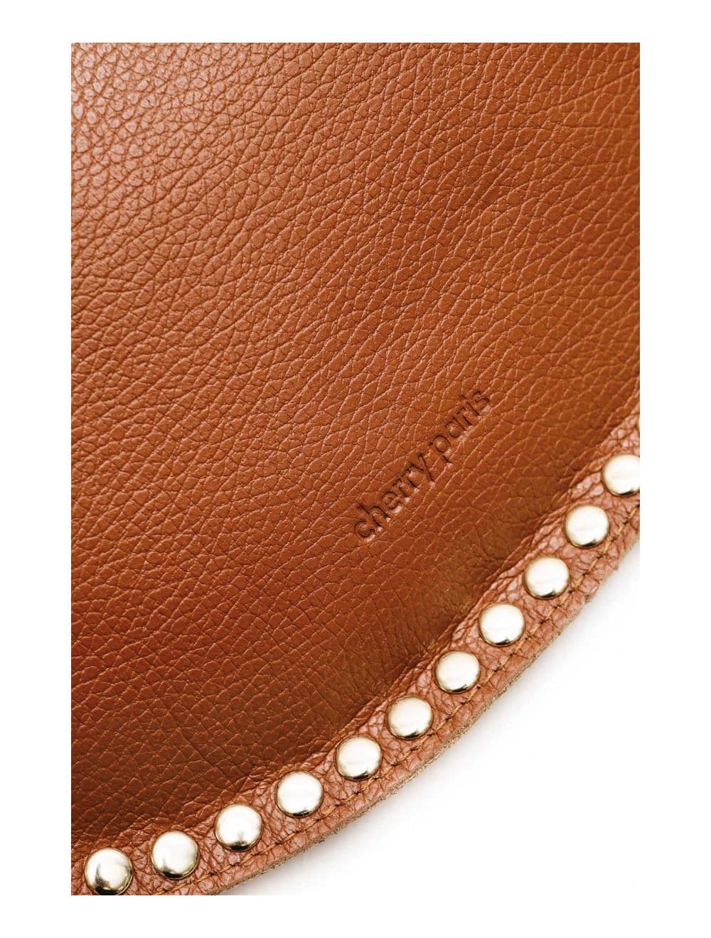 Sac Banane En Croûte Vachette Grainée Cloutée 4147 BEATRICE-Cognac — vue 4
