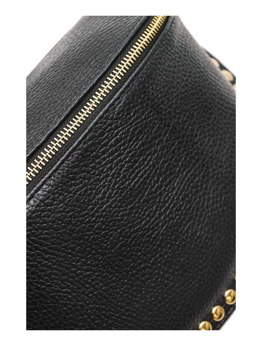 Sac Banane En Croûte Vachette Grainée Cloutée 4147 BEATRICE-Noir — vue 4