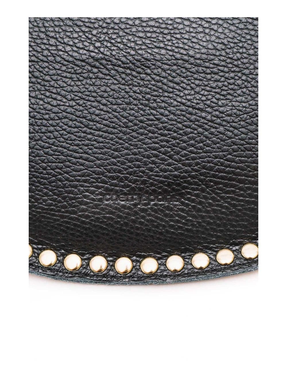 Sac Banane En Croûte Vachette Grainée Cloutée 4147 BEATRICE-Noir — vue 5