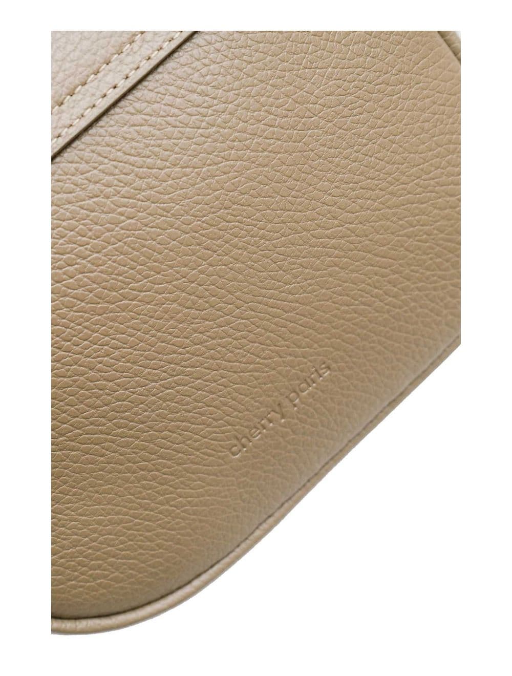 Sac Bandoulière En Cuir Vachette Grainée 4143 FANTINE-Taupe — vue 4