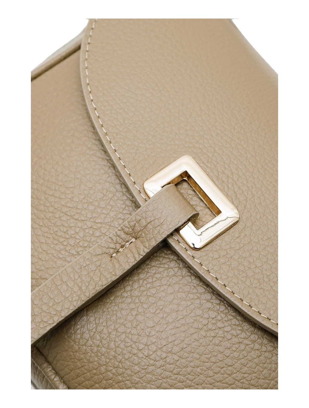 Sac Bandoulière En Cuir Vachette Grainée 4143 FANTINE-Taupe — vue 5