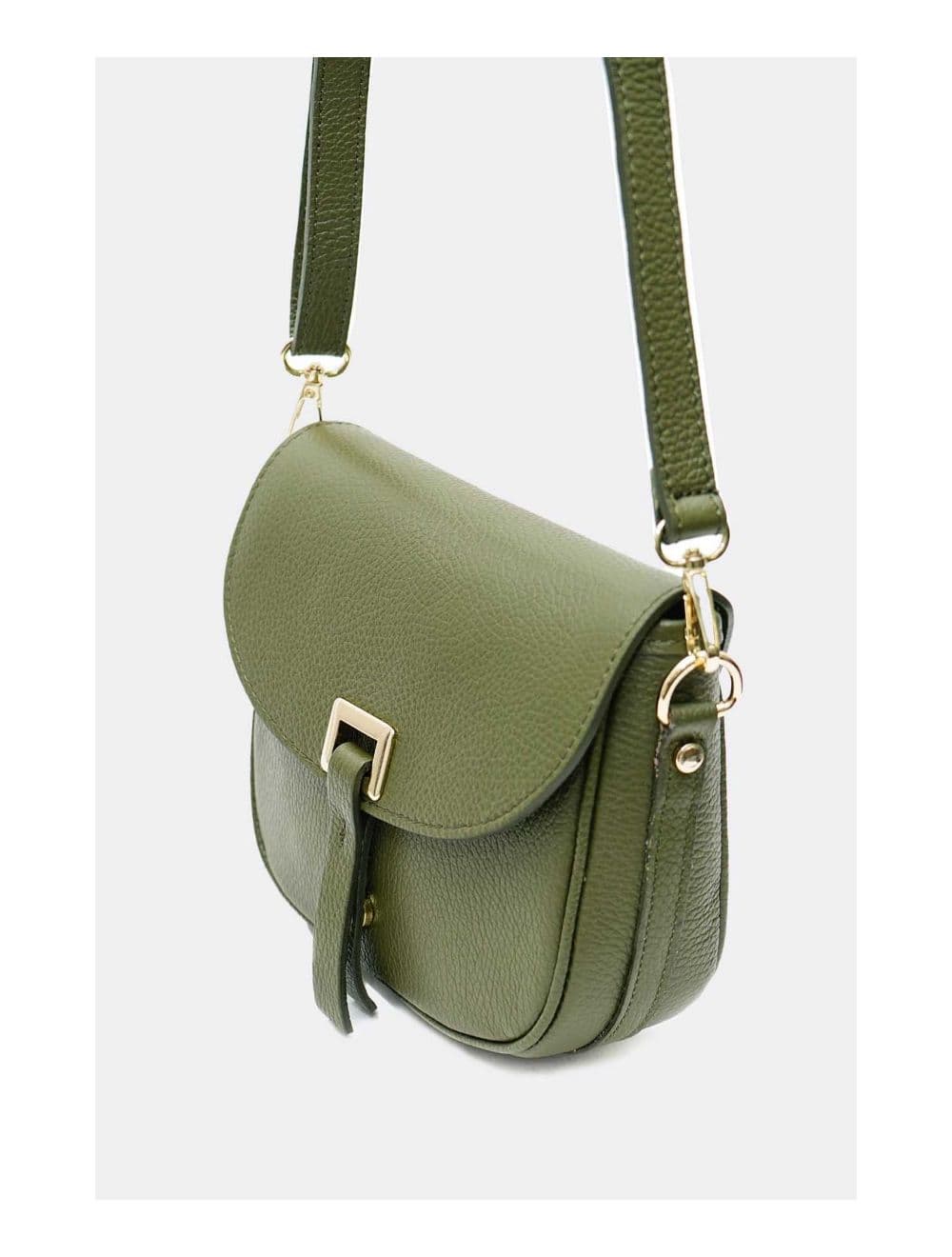 Sac Bandoulière En Cuir Vachette Grainée 4143 FANTINE-Kaki — vue 3