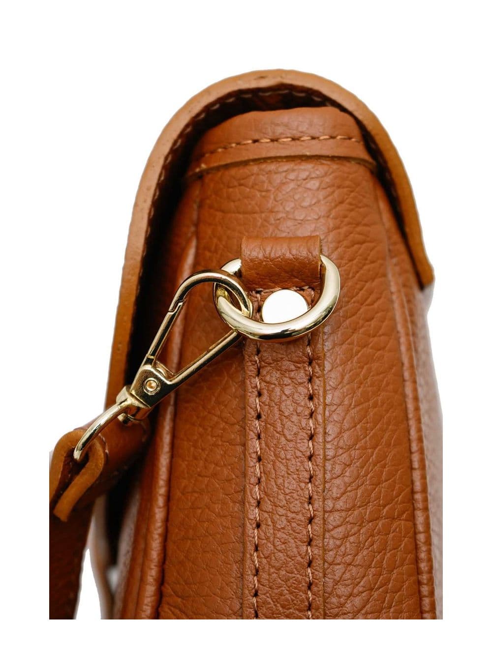 Sac Bandoulière En Cuir Vachette Grainée 4143 FANTINE-Cognac — vue 3