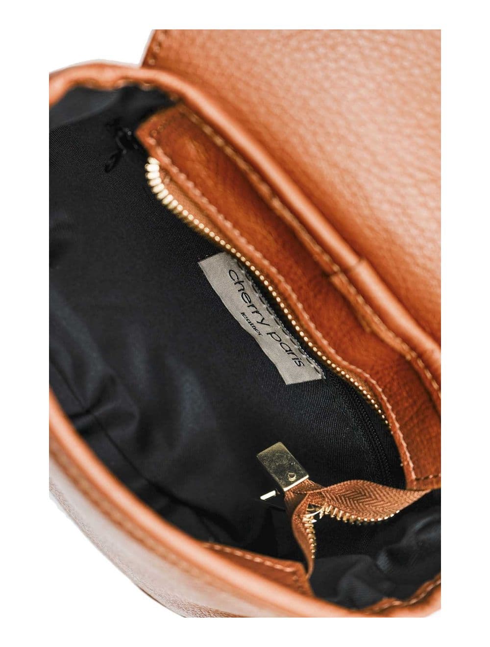 Sac Bandoulière En Cuir Vachette Grainée 4143 FANTINE-Cognac — vue 5