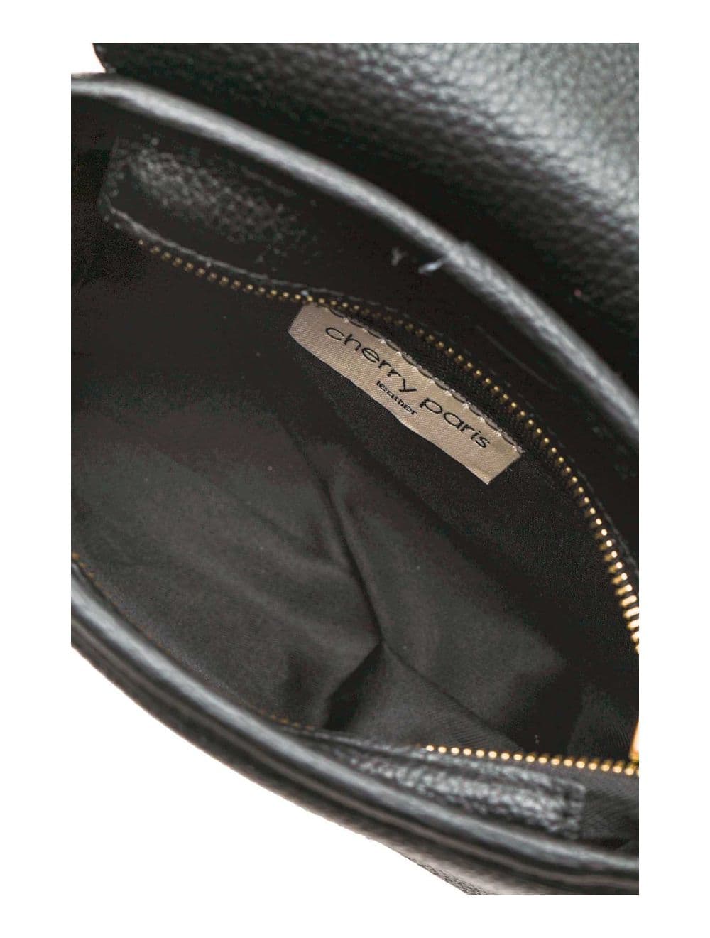 Sac Bandoulière En Cuir Vachette Grainée 4143 FANTINE-Noir — vue 6