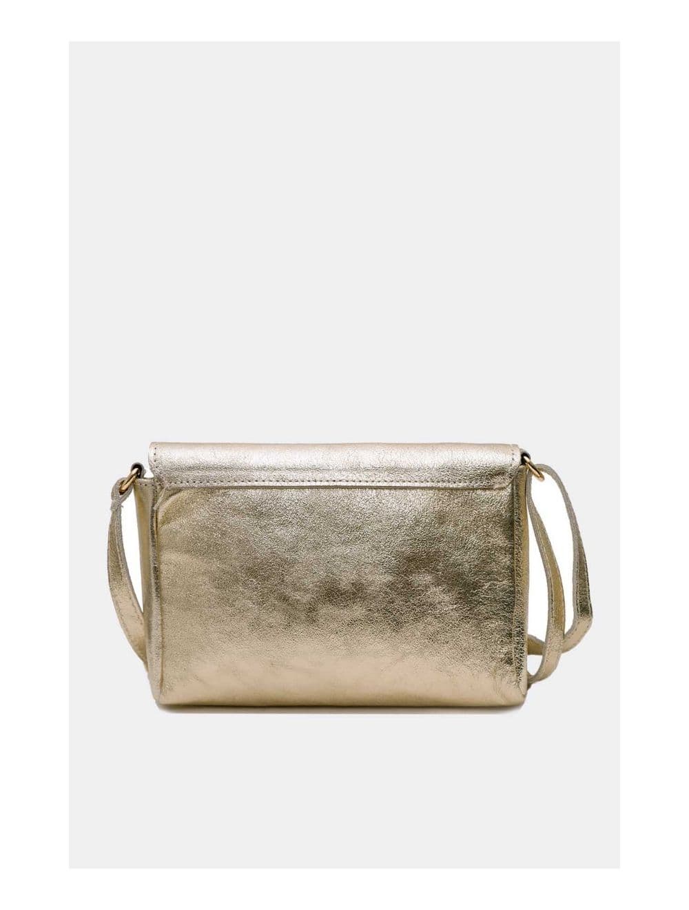 Sac Bandoulière en Croûte de Cuir Vachette Métalisé 4136 AMBRINE-DORE — vue 5
