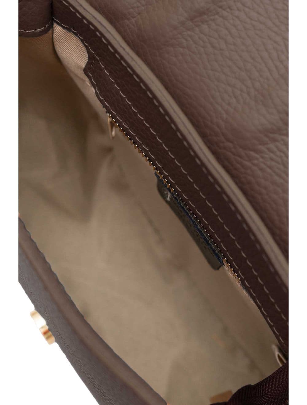 Sac Porté Travers En Cuir Vachette Gainé-TATIANA 4080-Chocolat — vue 3