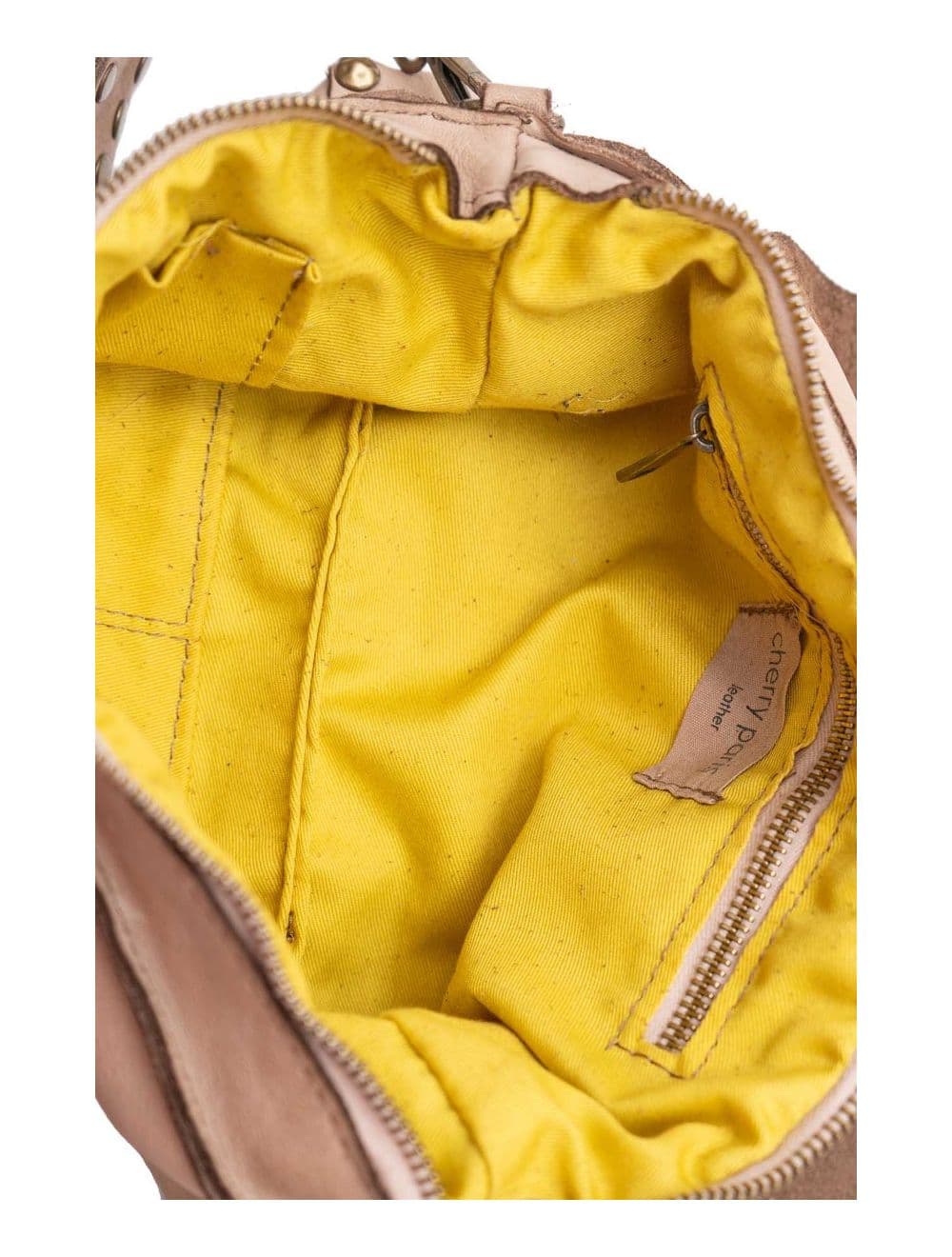 Sac Porté Épaule En Cuir Vachette Style Vintage Clouté MELISSA 4118-Taupe