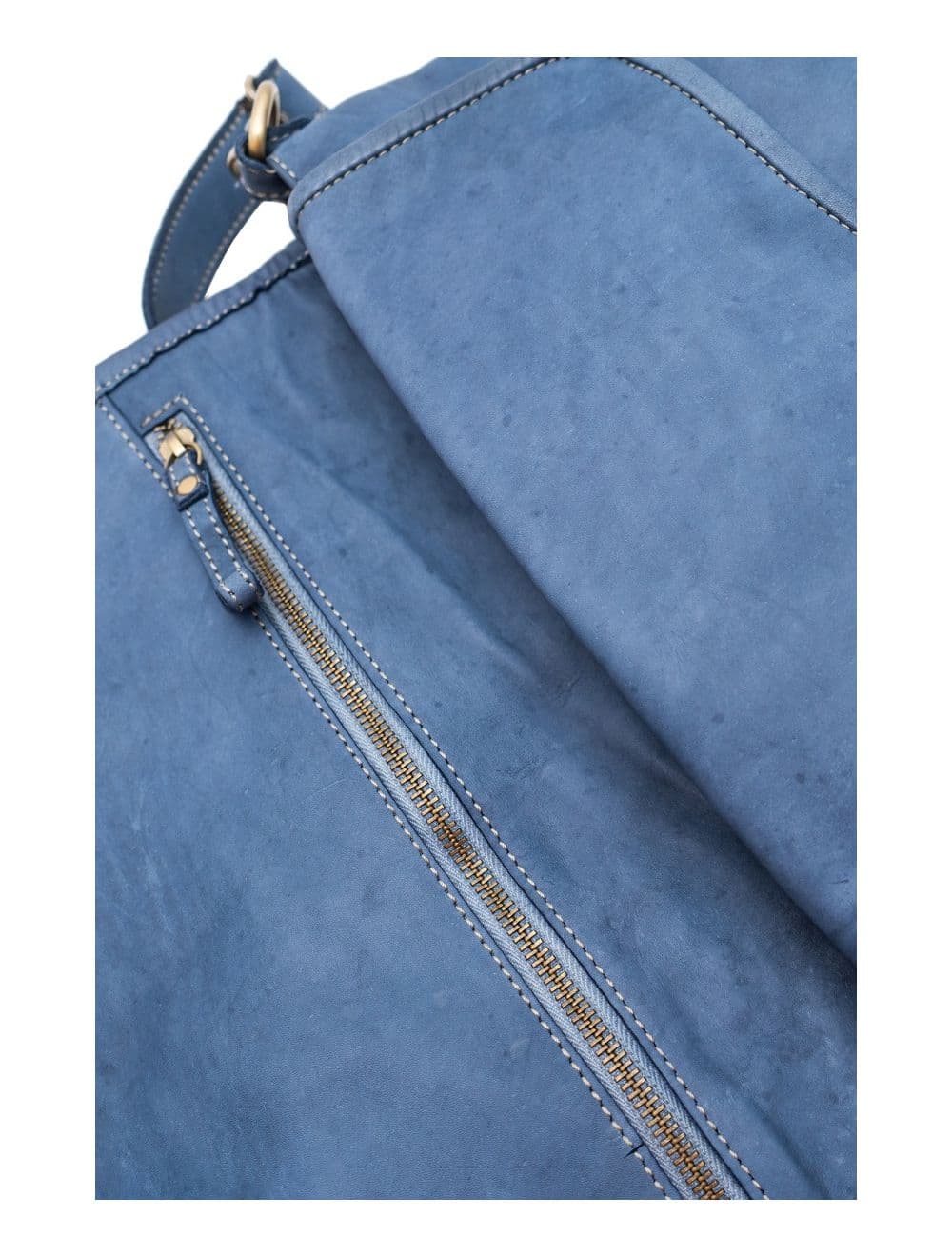 Sac Besace Porté Croisé et épaule En Cuir Vachette Tressé IRINA 4115-Jean — vue 5