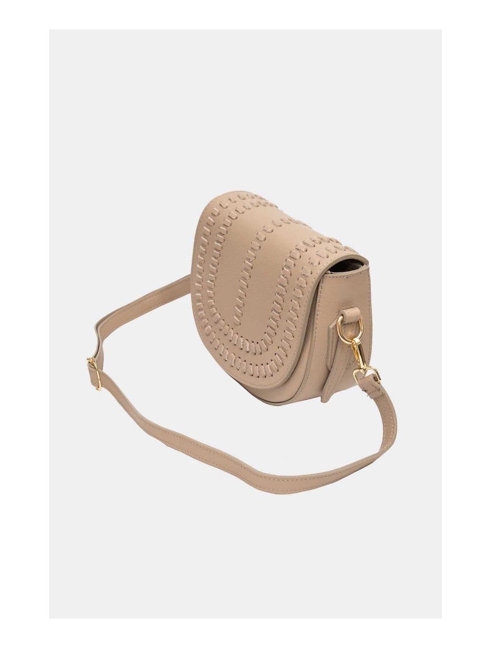 Sac Porté Travers En Cuir Vachette Gainé-TATIANA 4080-Taupe — vue 3