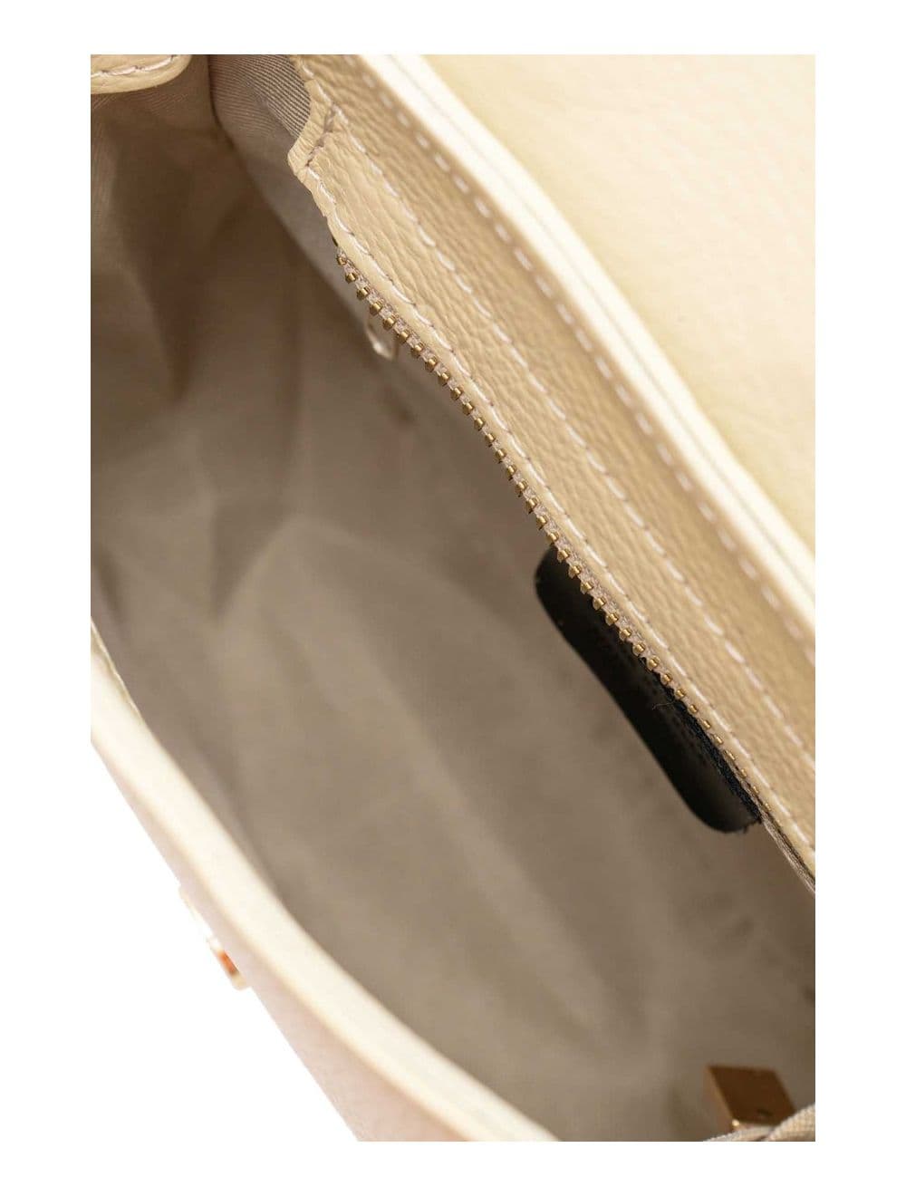 Sac Porté Travers En Cuir Vachette Gainé-TATIANA 4080-Beige