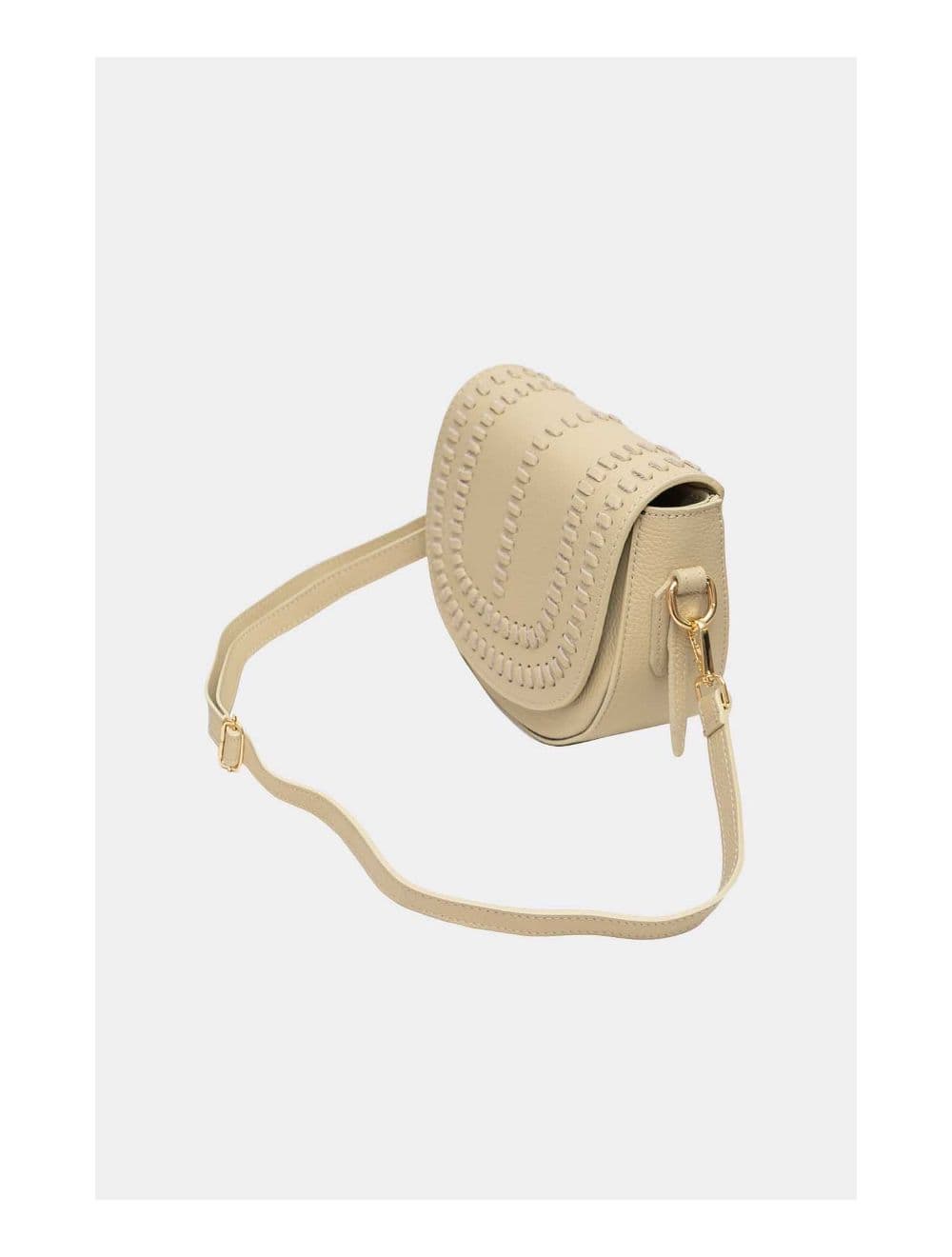 Sac Porté Travers En Cuir Vachette Gainé-TATIANA 4080-Beige — vue 3
