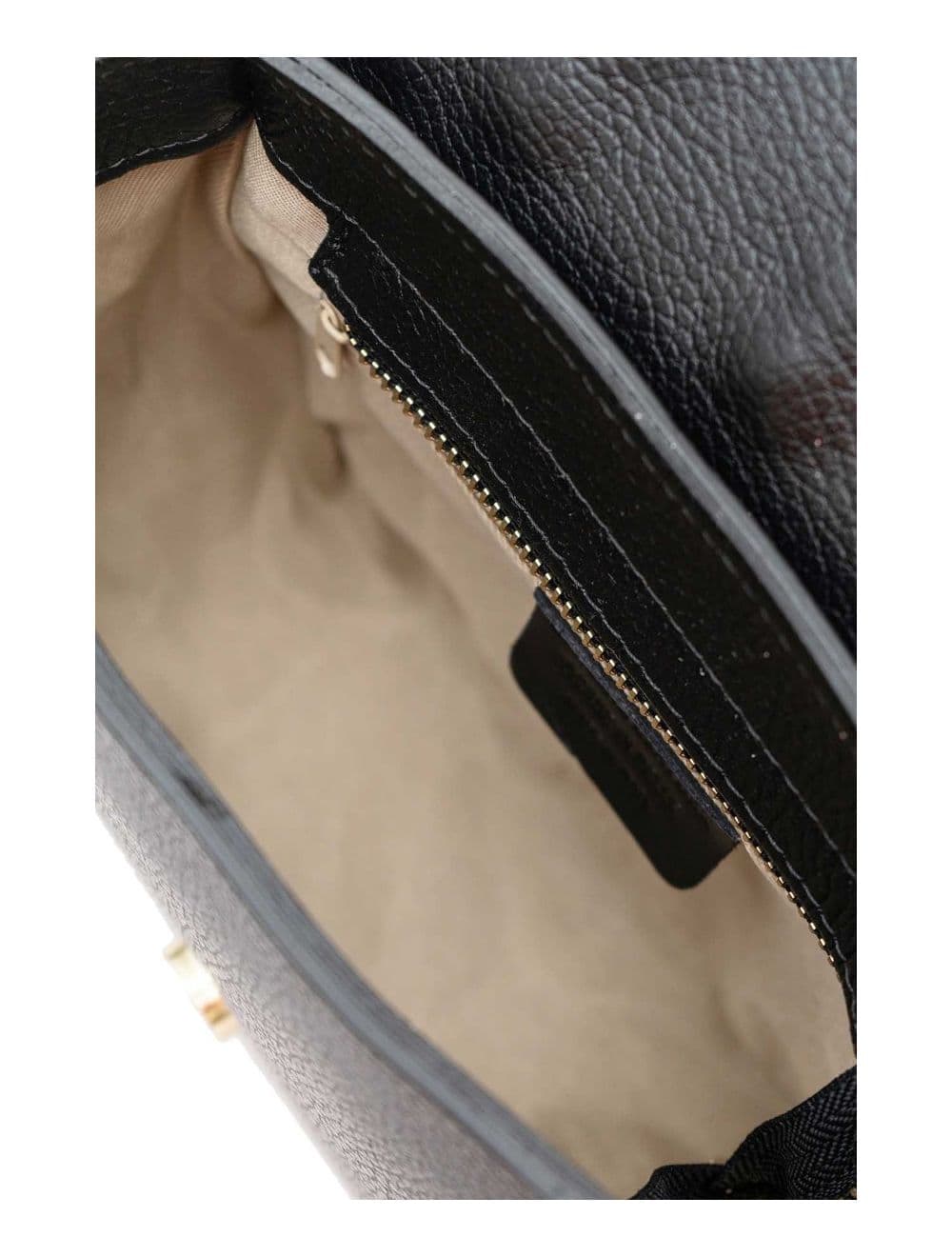 Sac Porté Travers En Cuir Vachette Gainé-TATIANA 4080-Black