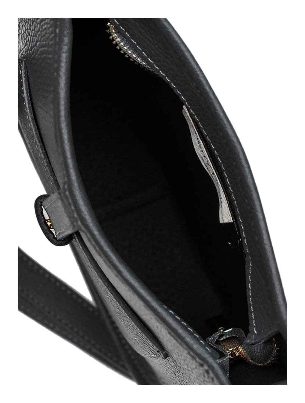 Sac Porté Travers en Cuir Vachette Grainée SIENNA 4057-NOIR