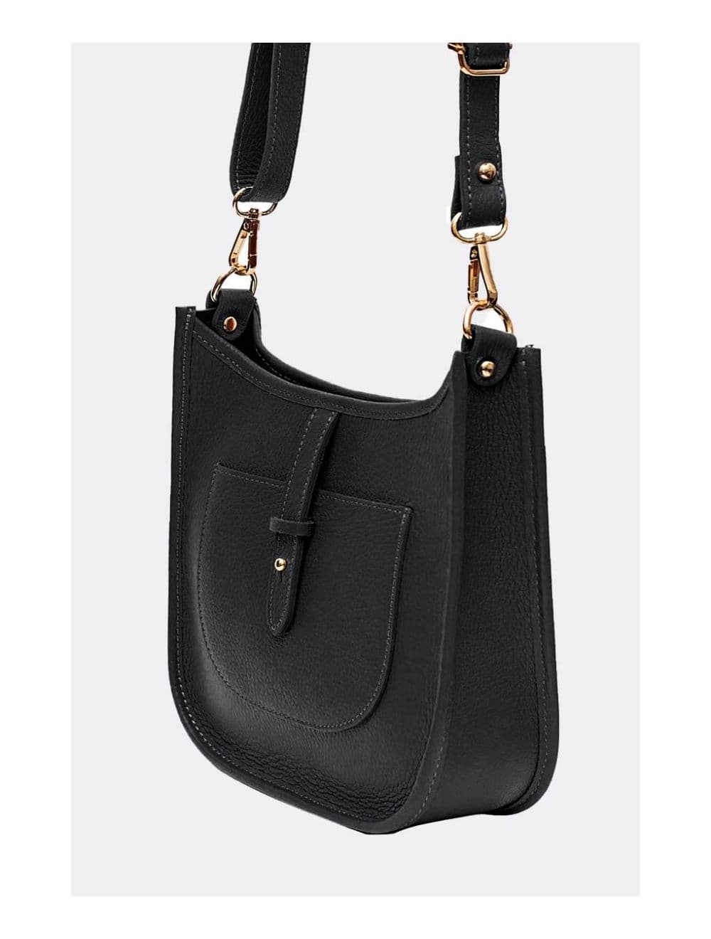 Sac Porté Travers en Cuir Vachette Grainée SIENNA 4057-NOIR — vue 3