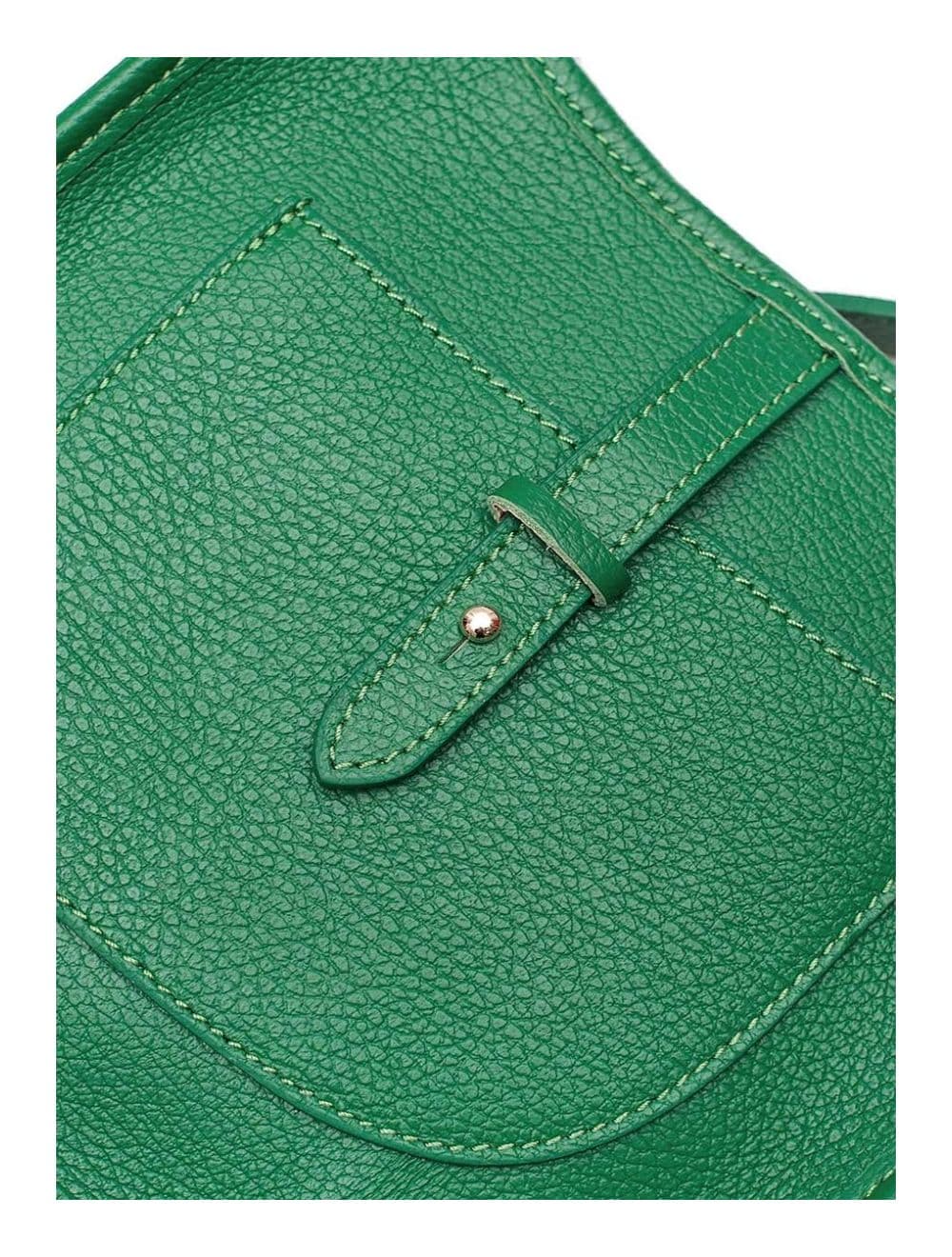 Sac Porté Travers en Cuir Vachette Grainée SIENNA 4057-VERT EMERAUDE — vue 2